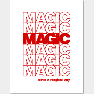 Magic (Red) Posters and Art